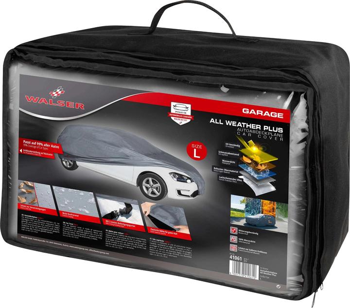 Actual product image Walser Autoplane All Weather Plus, car cover size L grey