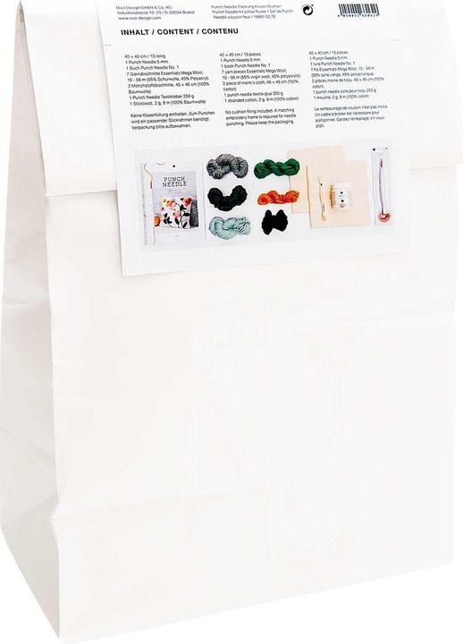 Actual product image Rico Design Punch Needle Set "Cushion Flowers"