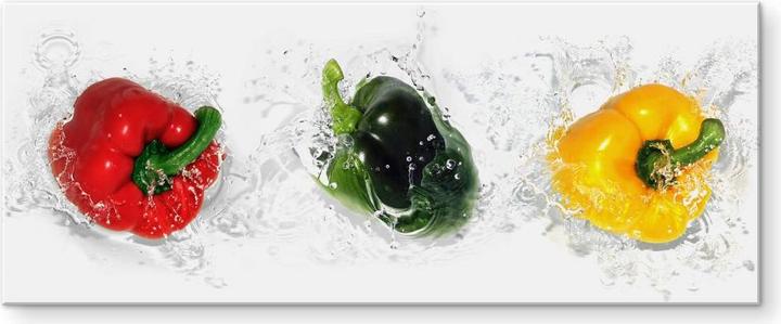 Immagine prodotto Trenddeko Splashing Paprika - Panorama (80 x 30 cm)