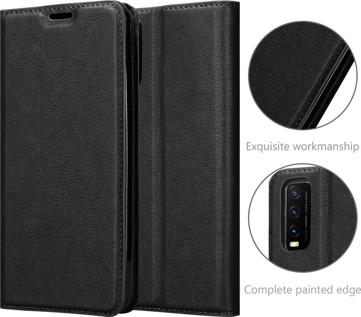 Actual product image Cadorabo Book Invisible Magnet Cover (Vivo Y20s)