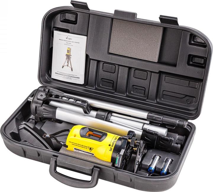 Actual product image Dema Cross line laser Line laser Laser DKL360 with tripod and case 360° up to 15 m