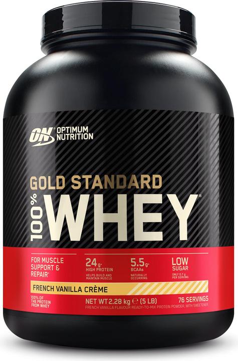 Produktbild Optimum Nutrition 100% Whey Gold Standard (French Vanilla Cream, 1 x, 2273 g)