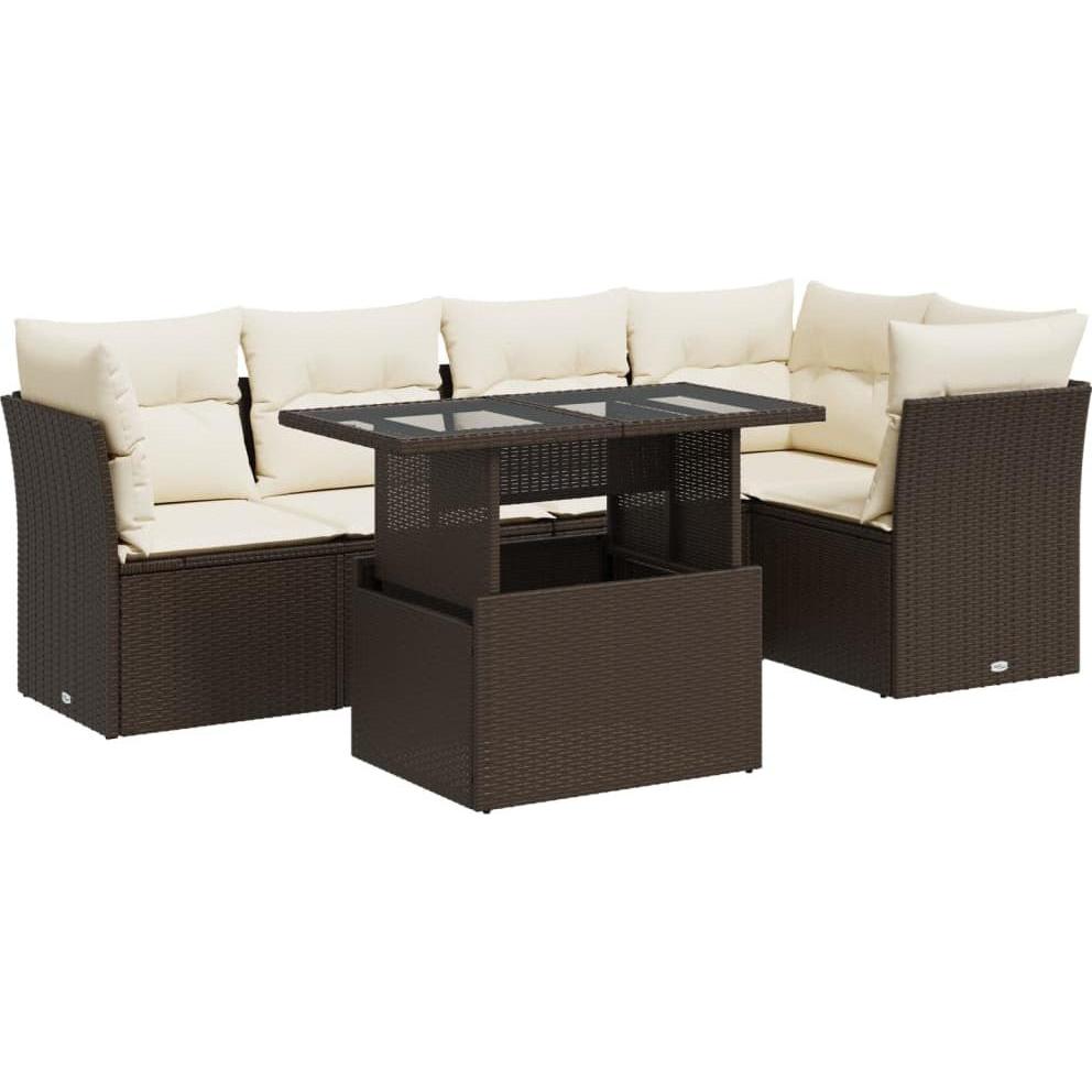 VidaXL, Gartenlounge, 10-tlg. Garten-Lounge-Set mit Kissen