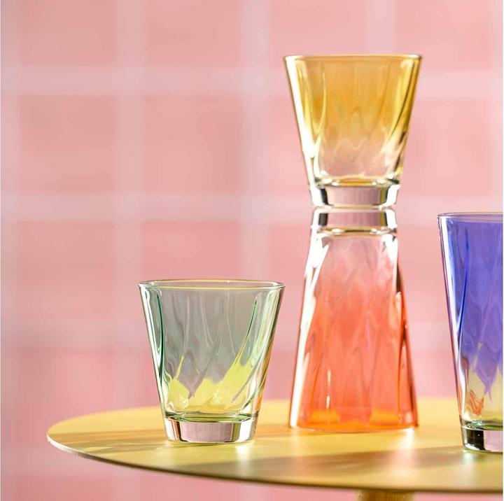 Immagine prodotto Leonardo Bicchiere Twist 300 ml, 4 pezzi, rosso, vetro (0.30 l, 1x)