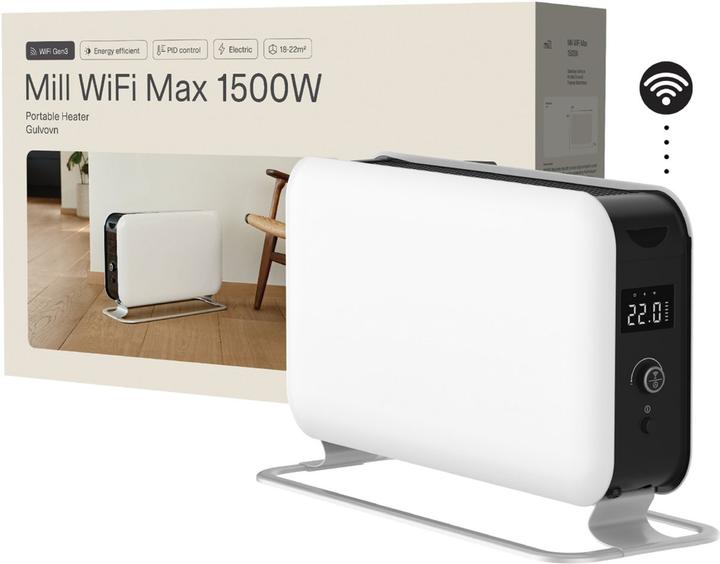 Productafbeelding Mill Draagbare Verwarmer CO1500MAXWIFI3 Convectieverwarming, 1500 W, Geschikt voor ruimtes tot 14-18 m² (1500 W)