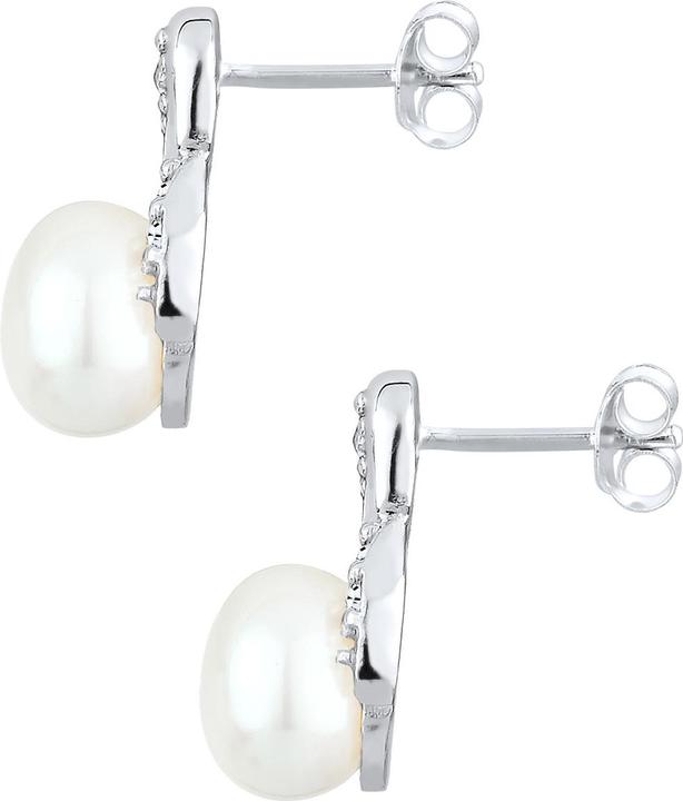 Immagine prodotto Elli Infinity, Perla, Orecchini di perle (Argento 925, Perle coltivate d'acqua dolce, Cristallo di vetro)