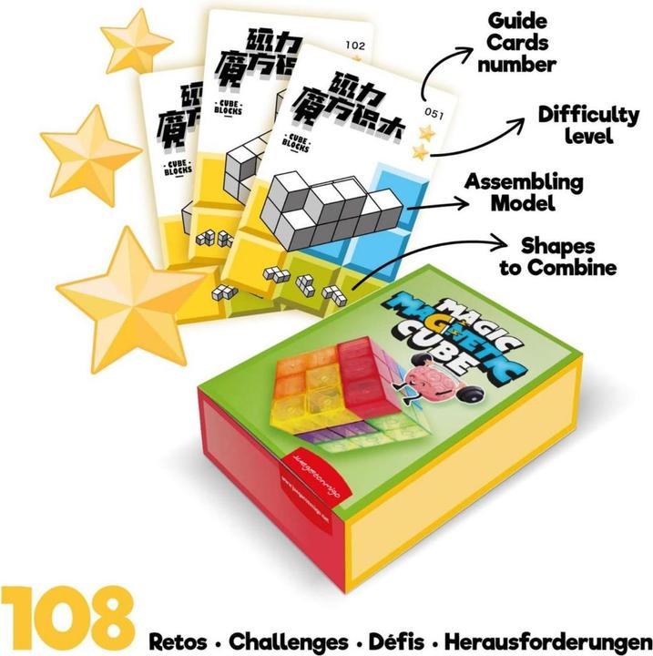 Actual product image Juega Conmigo Magic Magnetic Cube