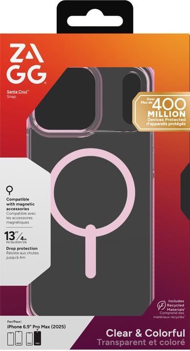 Immagine prodotto Zagg Case für Apple iPhone 17 Pro Max Santa Cruz Snap pink sorbet (Apple iPhone 17 Pro Max)