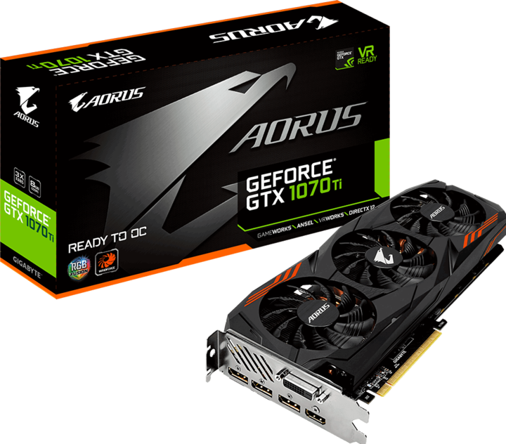 Produktbild Gigabyte GeForce GTX 1070 Ti Aorus (8 GB)