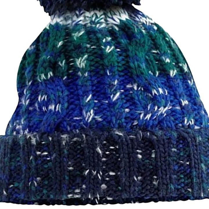 Actual product image Beechfield Corkscrew knitted hat with bobble (One size)