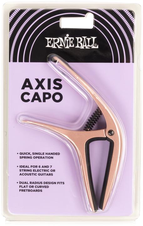 Actual product image Ernie Ball Capo, Axis Capo, Rose Gold Satin