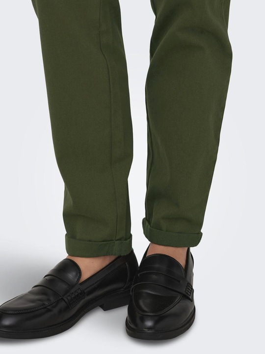 Actual product image Only Slim Fit Mid Waist Chino Trousers Chino Trousers (W40/L32)