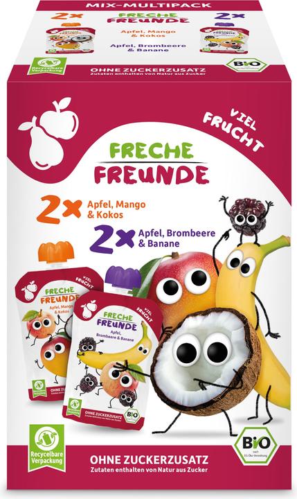 Produktbild Freche Freunde Viel Frucht-Mix BIO 4 x 100 g (493 g)