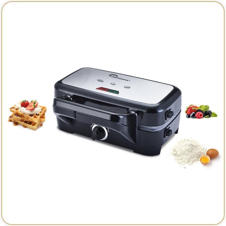 Little Balance Speed'n Mixt, Waffeleisen, Schwarz, Silber