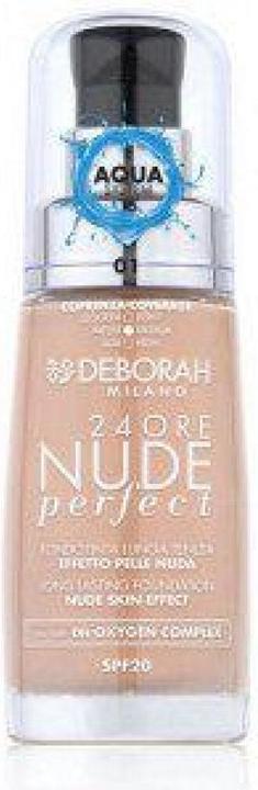 Actual product image Deborah Milano 24Ore Nude Perfect Foundation No 1 (2)