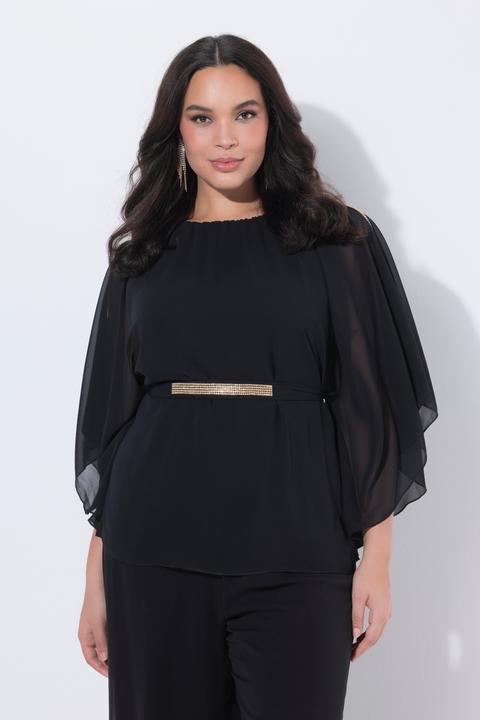 Actual product image Ulla Popken Layered Chiffon Blouse (58, 60)