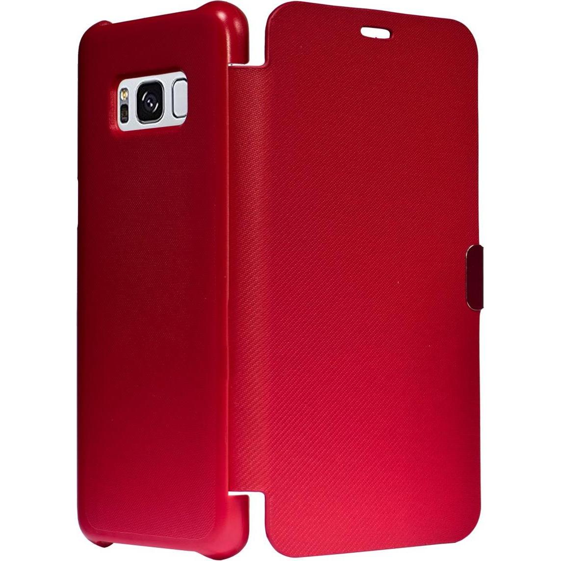 Thumbnail - König Design Flip Cover Schutzhülle Slim Case Handyhülle Bookstyle für Samsung Galaxy S8 Rot (Samsung Galaxy S8+), Smart...