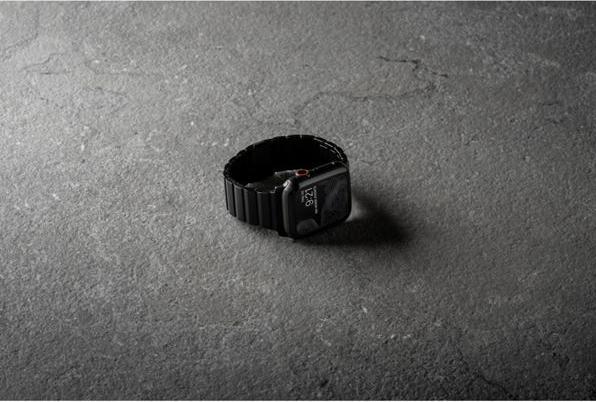 Immagine prodotto Nomad Band Titanium Black V2 46mm/49mm (49 mm, Titanio di grado 5, Strati di carbonio simile al diamante (DLC))