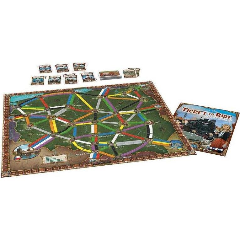Thumbnail - Days of Wonder DOWD0028 - Zug um Zug: Polen, Brettspiel, für 2-4 Spieler, ab 8 Jahren (DE-Erweiterung) (Deutsch)