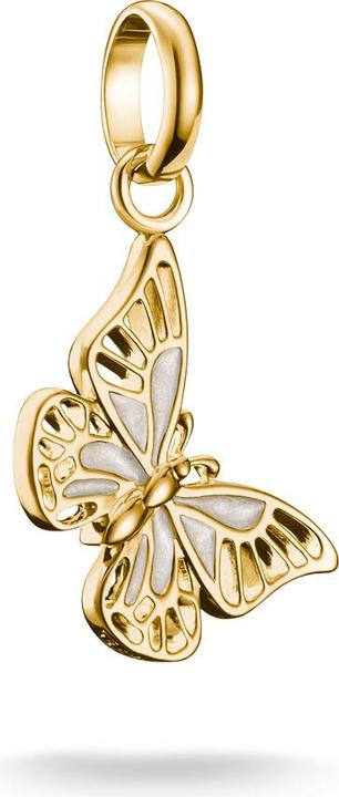 Produktbild Thomas Sabo Charm-Anhänger Schmetterling Connect vergoldet (Silber 925, Emaille)