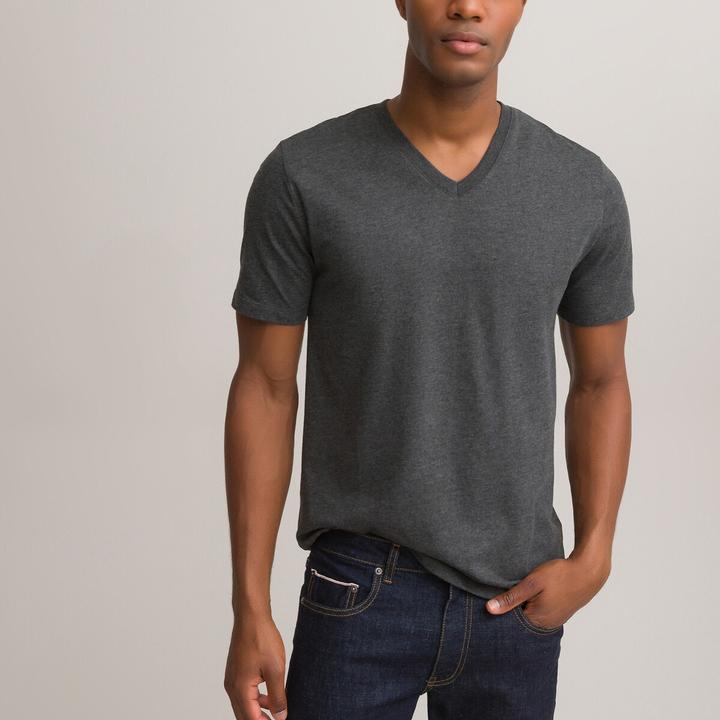 Produktbild La Redoute Collections T-Shirt mit V-Ausschnitt (XXL)