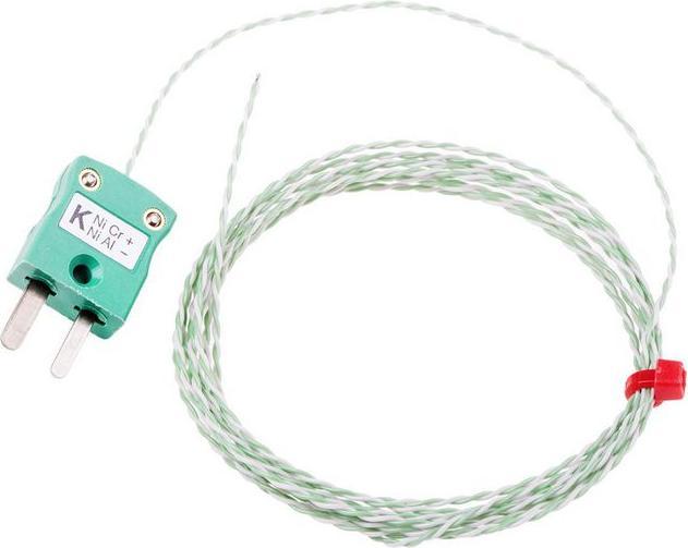 Produktbild RS PRO Type K IEC 0.315mm Thermocouple+Plug 2m
