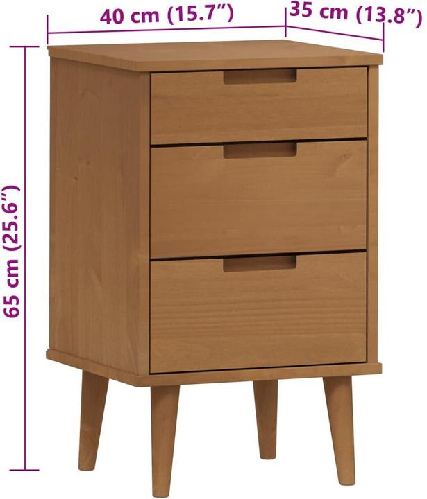 Produktbild vidaXL Nachttisch (40 x 35 x 65 cm)