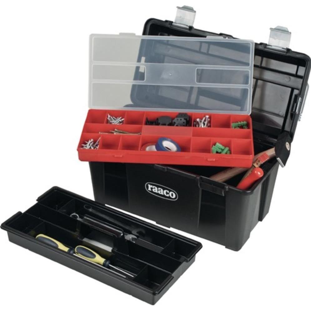 Raaco, Werkzeugkoffer, Werkzeugkoffer Toolbox 31-26 B445xT230xH235mm Einsteckfächer Polypropylen (31 Teile)