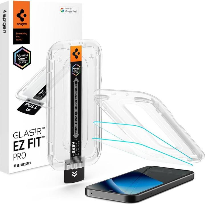 Spigen GLAS.tR EZ Fit Pro Pixel 10a Screen Protector (2 pcs., Google Pixel 10a)