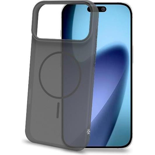 Celly Magsafe Hülle Schwarz für iPhone 17 (Apple iPhone 17), Cover smartphone, Nero