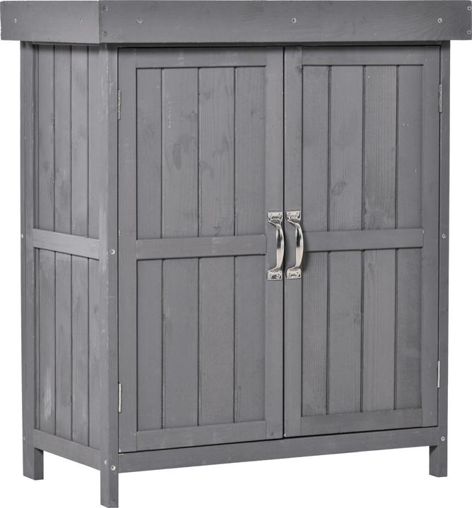 Outsunny Armoire à outils avec 2 compartiments