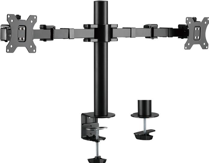 Actual product image LogiLink 2 compartment monitor mount 17 - 32"sleeve length adjustable (Table, 32", 12 kg)