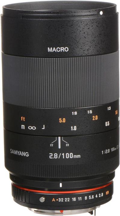 Actual product image Samyang 100mm F2.8 Pentax (Pentax K, full size)
