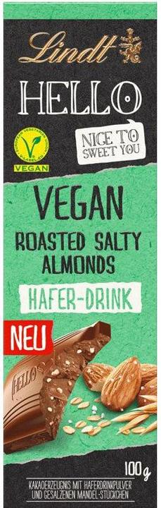 Immagine prodotto Lindt Barretta di mandorle salate tostate Hello Vegan (100 g)