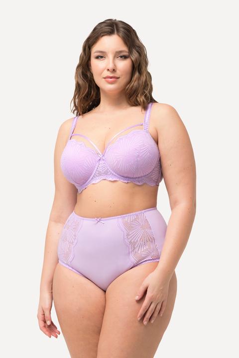 Image du produit Ulla Popken Soutien-gorge à armatures et bonnets souples, dentelle et rubans fantaisie - bonnet C-F (90 C)