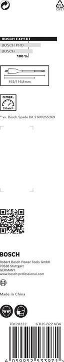 Produktbild Bosch Professional Zubehör EXPERT Self Cut Speed Flachfräsbohrer, 26 x 152 mm (26 mm)