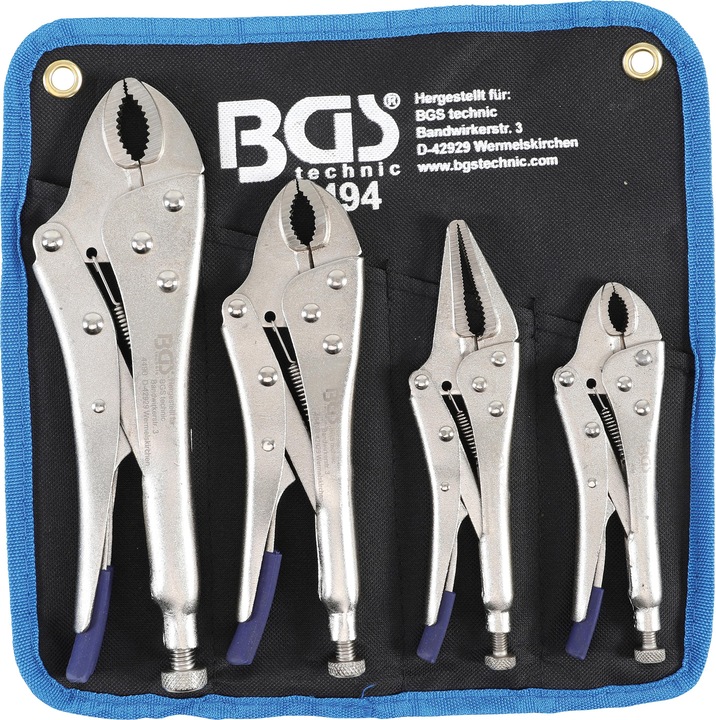 BGS Serie di pinze autobloccanti 4 pz.
