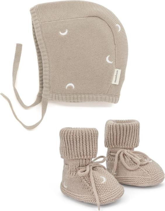 Image du produit Moonboon Geschenkbox mit gestrickter Mütze und Schuhen