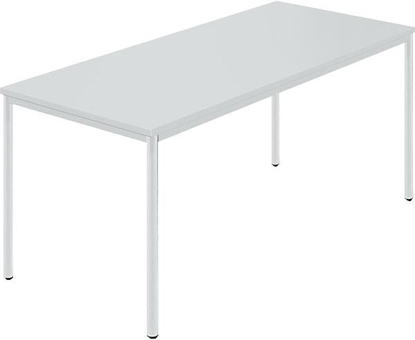 Produktbild kaiserkraft Rechtecktisch, Rundrohr kunststoffbeschichtet (1600 x 800 x 740 mm)