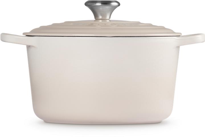 Produktbild Le Creuset Bräter hoch SIGNATURE Meringue (24 cm, Bräter + Schmortopf, Gusseisen)