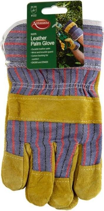Immagine prodotto Jensen Adulto Unisex Palmo in Pelle Guanti da Giardinaggio (Taglia unica)