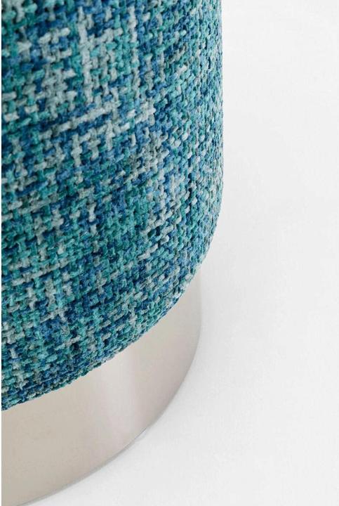 Produktbild Kare Design Hocker Berry High Silber Hellblau Ø39cm