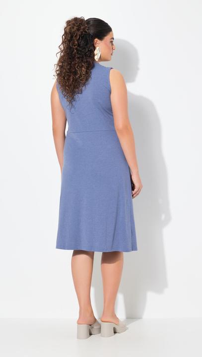 Produktbild Ulla Popken Jerseykleid, Lagenoptik, A-Linie, Rundhals, ärmellos (46, 48)