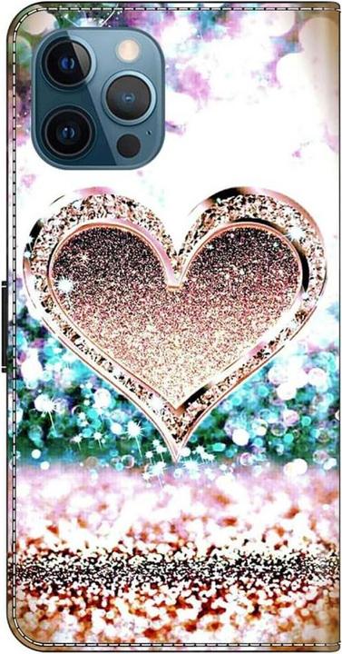 Actual product image Cover-Discount iPhone 15 Pro Max - 3D Effect Case Cover Diamond Heart (Apple iPhone 15 Pro Max)