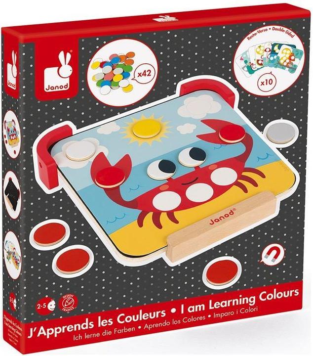 Produktbild Janod Magnetspiel Farben und Formen (Deutsch, Englisch, Französisch, Italienisch, 2 - 5 Jahre)