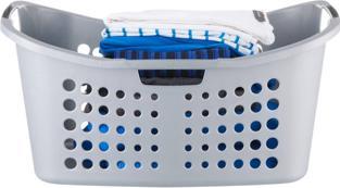 Actual product image Curver Victor Laundry Basket 50L silver 50L