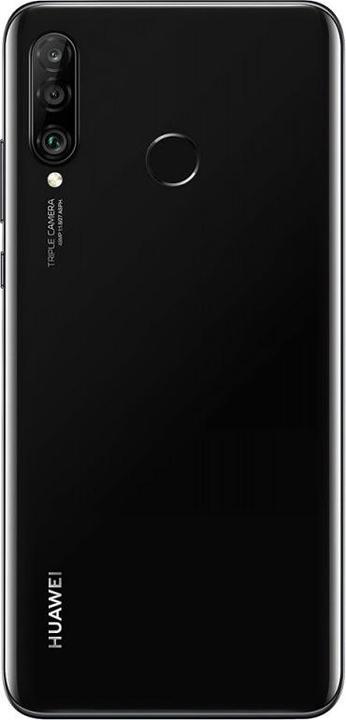 Actual product image Huawei P30 Lite (4GB) (128 GB, Midnight Black, 6.15", Hybrid Dual SIM, 4G)