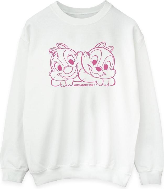 Actual product image Disney Womens/Ladies Chip 'n' Dale Nuts About You Sweatshirt (S)