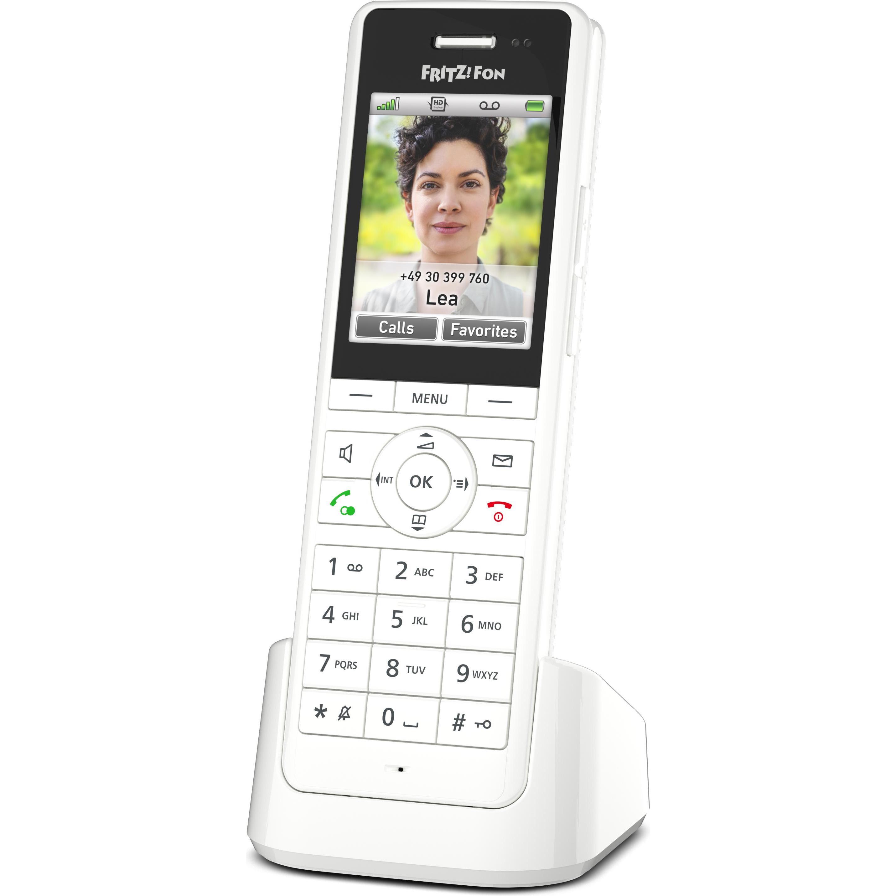AVM Fritzfon X6 White, Telefon, Weiss