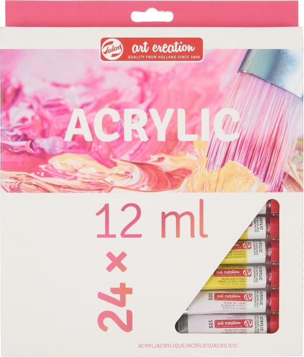 Produktbild Talens Acrylmalset 24x12ml (Mehrfarbig, 12 ml)